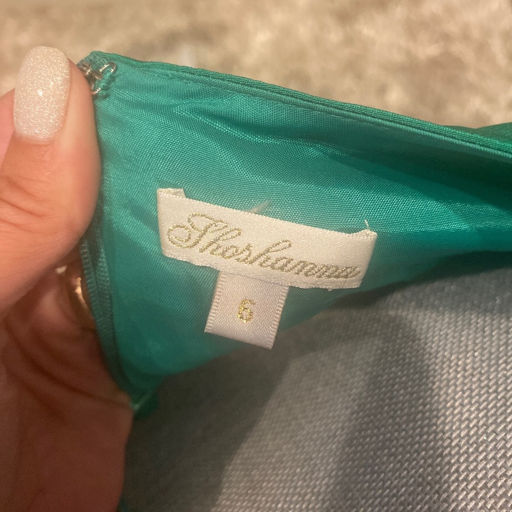 Shoshanna green silk dress